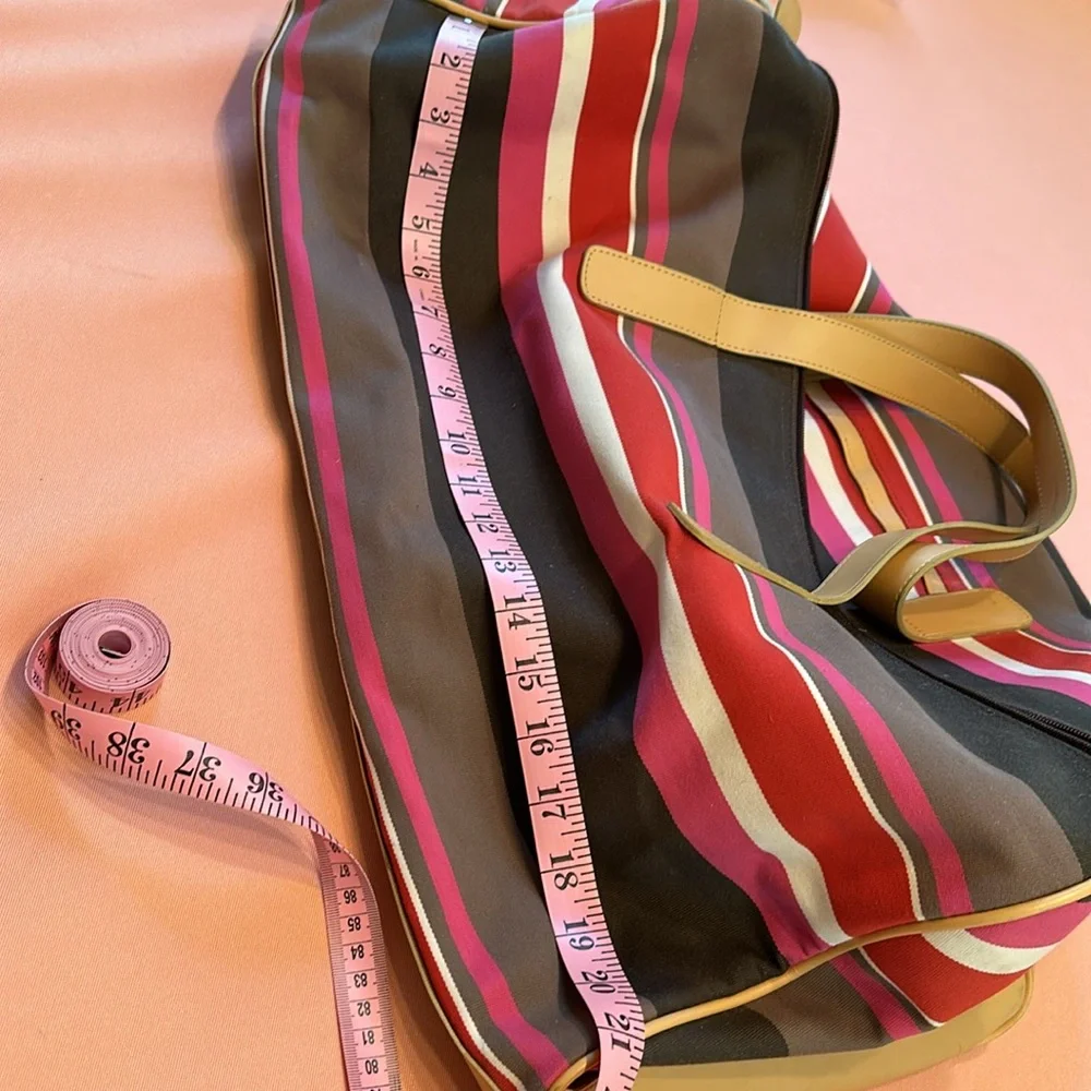 Kate Spade Canvas Multicolor Extra Large Travel Bag.